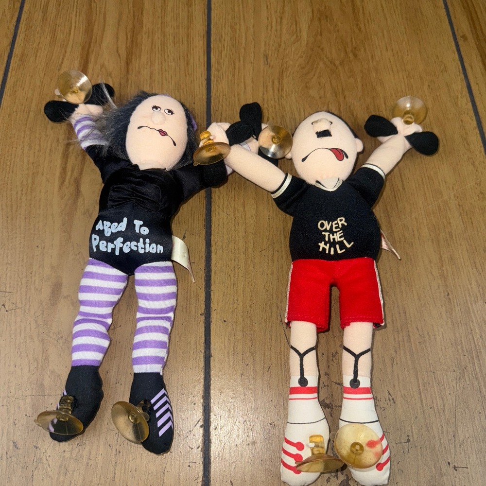 Vintage Russ Berrie Plush Over The Hill Aged To Perfection Gag Gift‎ Set